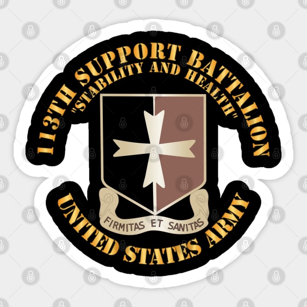 113th Support Battalion - Stability and Health X 300 Sticker by twix123844